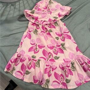 Pink Floral Baby Dress